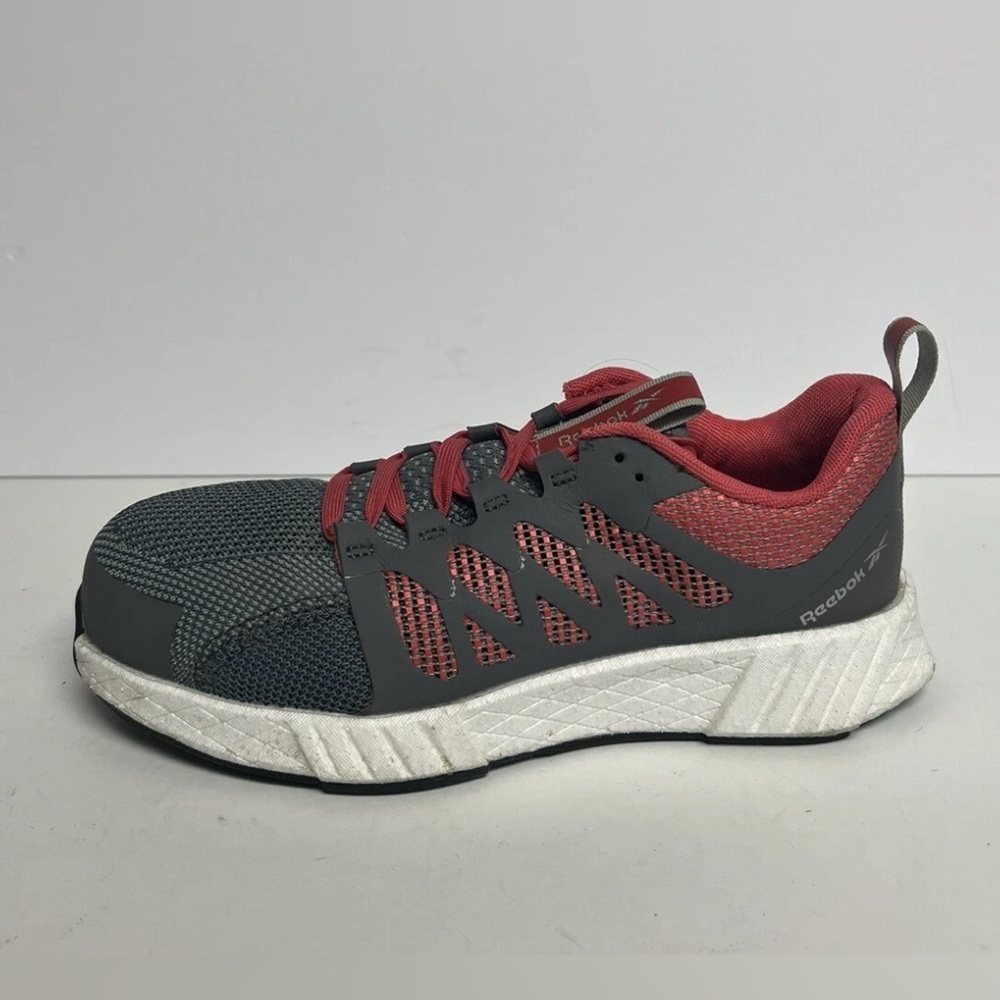 Reebok Womens Fusion Flexweave Work Sneaker Gray Size 7.5 M